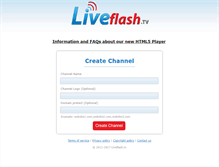 Tablet Screenshot of liveflash.tv